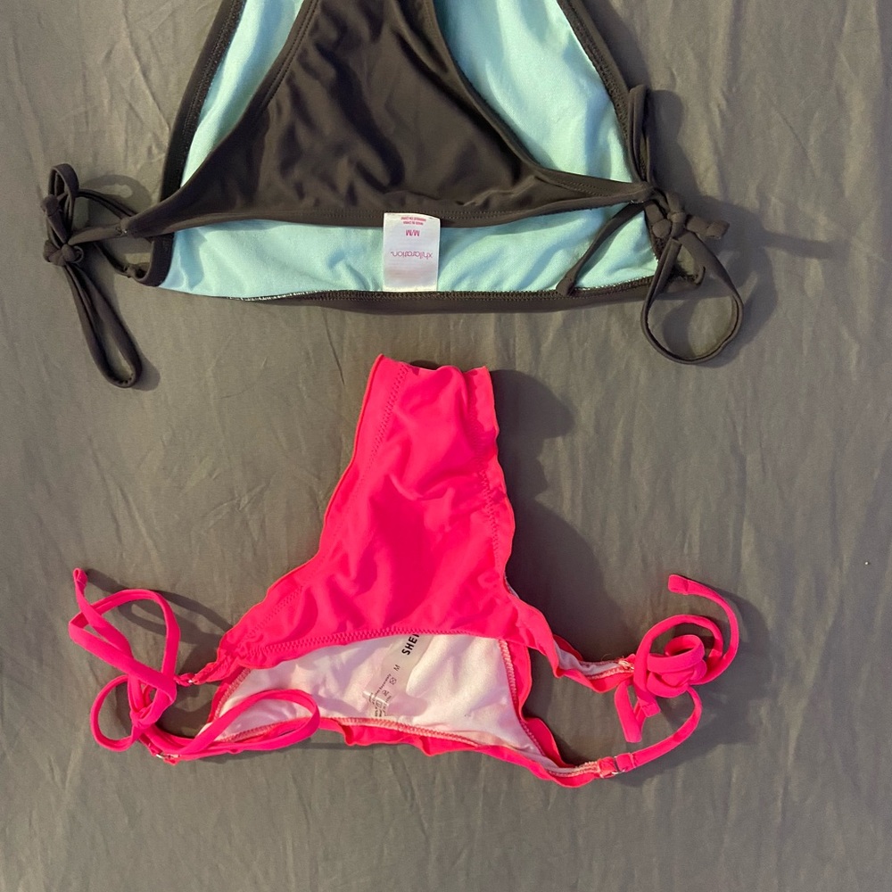 Victoria's Secret Bikini Set - Black and Pink